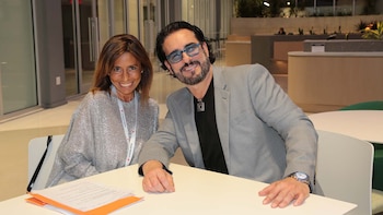 Miguel Varoni durante entrevista con