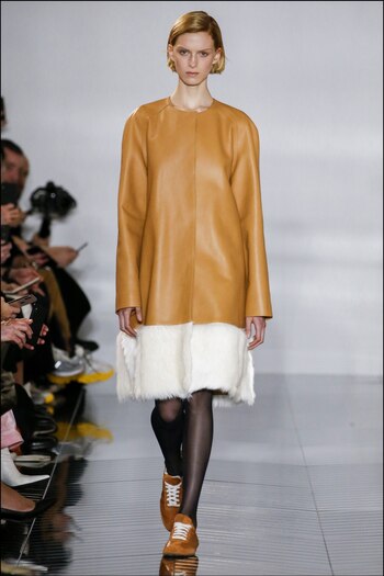 Cuero y piel en abrigos