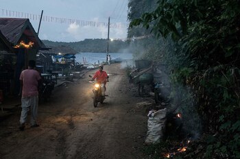 Balábac al atardecer, cerca de