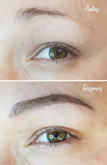Microblading aplicado en toda la