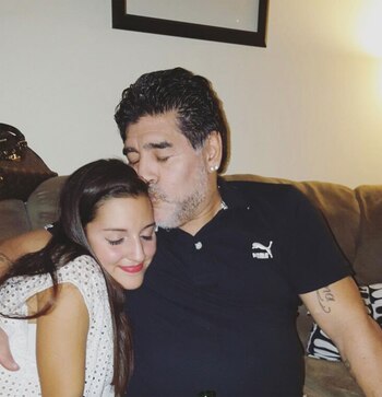 Maradona y Jana. (Foto: Instagram)