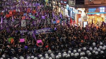 La manifestación en Estambul fue