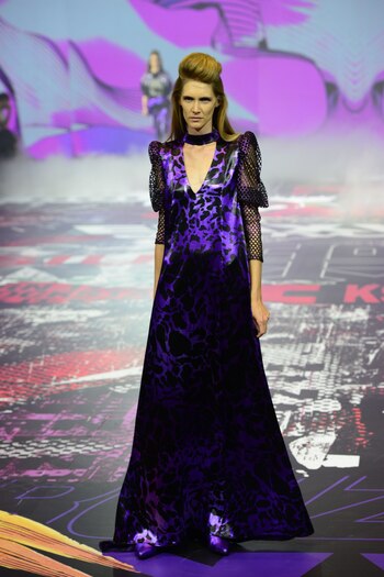 Romina Lanaro en el desfile