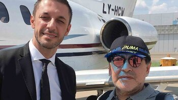 Matías Morla junto a Diego