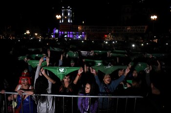 Los festejos por el 8M el pasado viernes (Nicolás Stulberg)