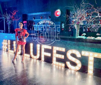 Lourdes Sánchez celebró su cumple