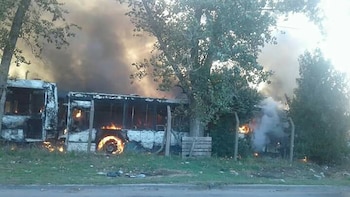 El incendio comenzó a las