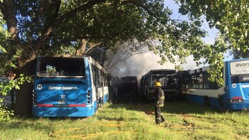 Trabajaron los Bomberos de Ezeiza