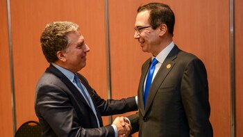 Nicolás Dujovne y Steve Mnuchin
