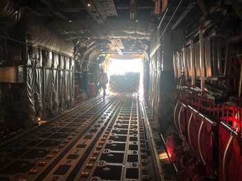 La carga de los pallets