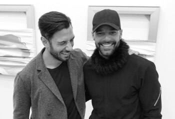 Ricky y su esposo se