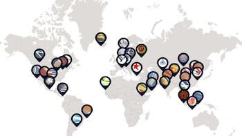 El mapa global con las