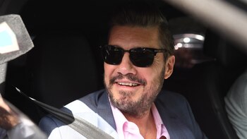 Marcelo Tinelli, al salir de