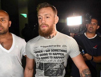 Connor McGregor fue protagonista de