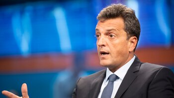 Sergio Massa en los estudios