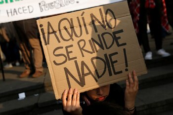 Protestas en Bogotá. (REUTERS/Luisa Gonzalez)