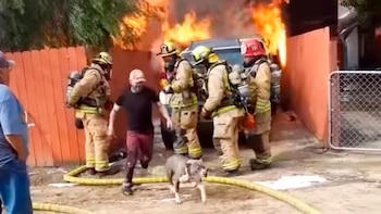 Un hombre esquivó a los