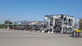 Así quedó el paddock tras