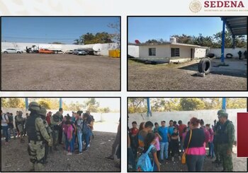 34 migrantes, entre ellos varios