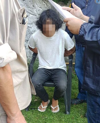 El hombre fue capturado este