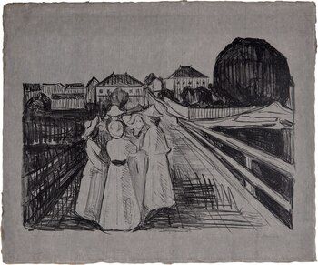 “On The Bridge”, litografía de