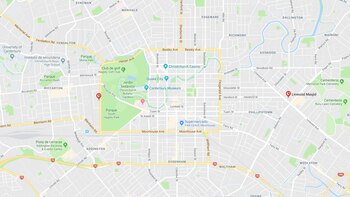 La ubicación de las dos