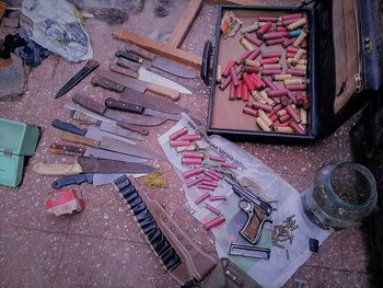 En su casa tenía una