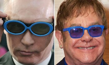 Vladimir Putin y Elton John,