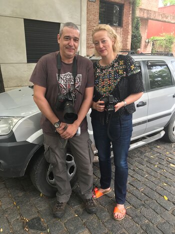 Scarlet Page con Matías Campaya,