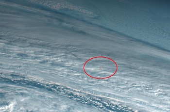 El color naranja del meteorito