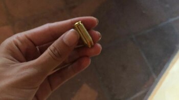 Municiones encontradas en la casa