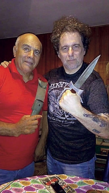 Junto a Andrés Calamaro, que