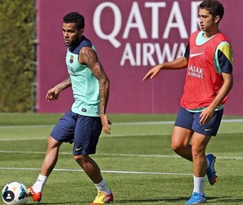 Calvet, junto con Dani Alves