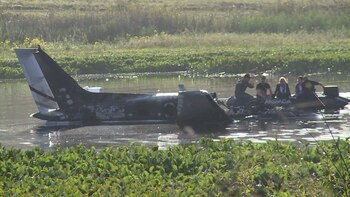 Así fue encontrado el avión