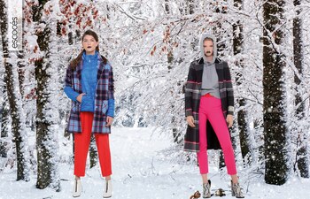 Abrigos con estampa escocesa. Un