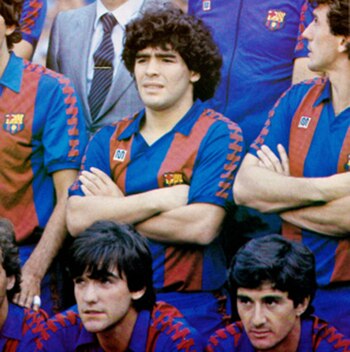 Maradona sufrió una severa lesión