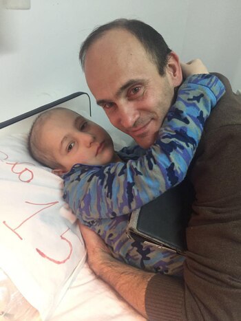 Nacho, durante las primeras semanas