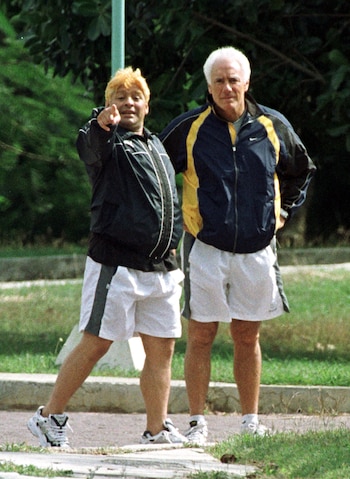 Diego Maradona y Guillermo Cóppola