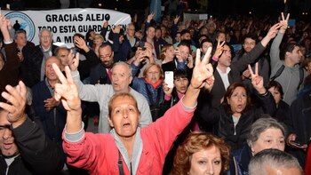 La gente gritó “Vamos a