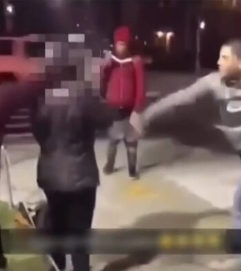 La agresión se viralizó de