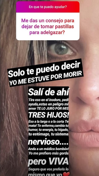 Nazarena Vélez respondió con su