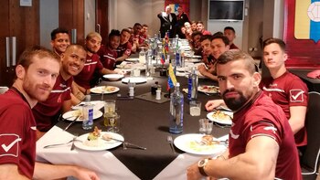 La selección de Venezuela recibió