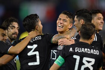 Héctor Moreno festeja la ventaja