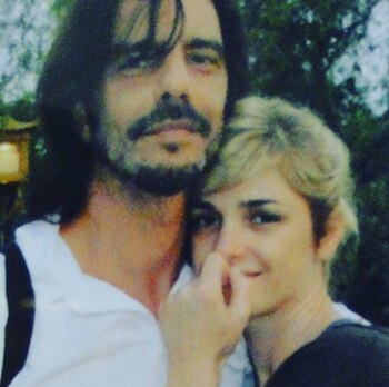 Araceli González con Fabián Mazzei,