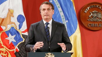 Jair Bolsonaro en Santiago de