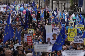 Una manifestación en contra del