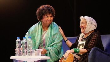 Dora Barrancos y Nora Cortiñas