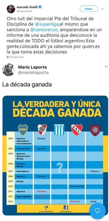 Segundo tuit en el que