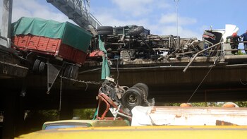 Los dos choferes fueron rescatados