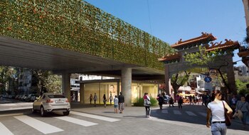 El portal del Barrio Chino,